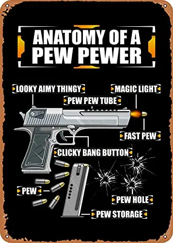 Пистолет Анатомия винтажный вид металлический знак патент художественные