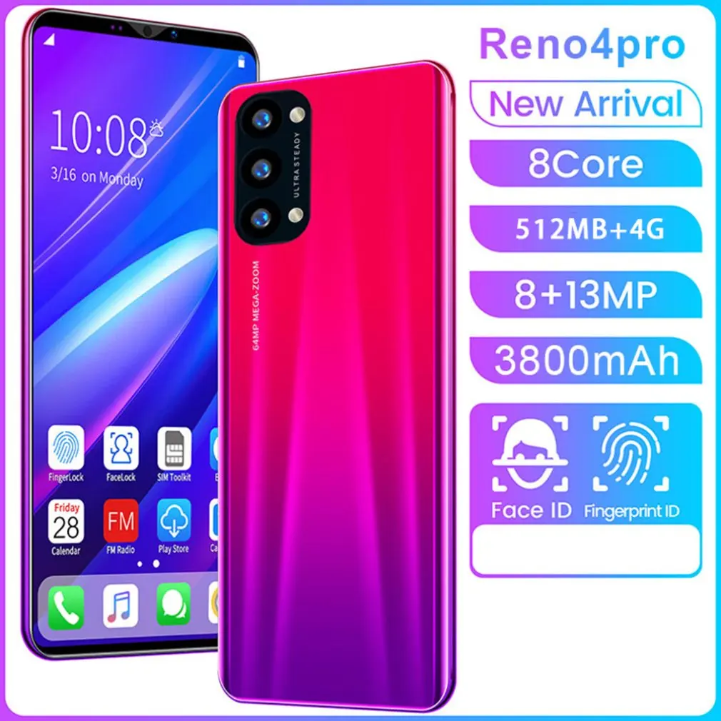 Reno4 Pro Smartphone 5.8 Inch Smartphone 512M+4G