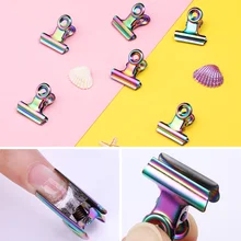 C curva prego ferramenta de beliscar para unhas dicas estendidas de aço inoxidável acrílico pregos pinchers prego clipes de dedo ferramentas da arte do prego