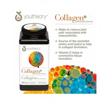 

American original authentic Youtheory Collagen Collagen tablets contain 18 amino acids 1 bottle = 390 pcs Anti wrinkle