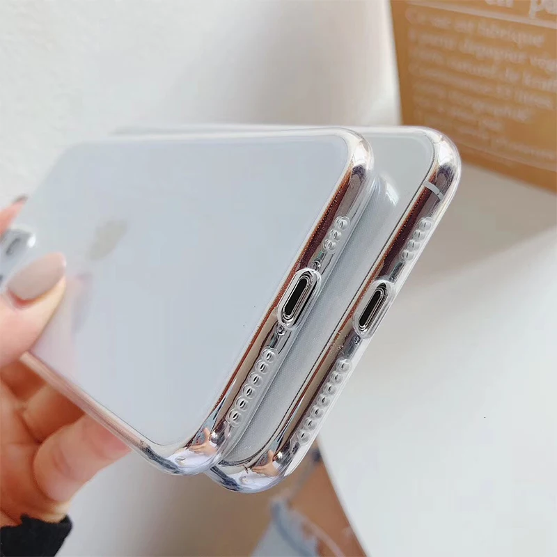 VOZRO Ультратонкий Прозрачный чехол для телефона для Iphone 11 Pro X XR XS Max 6 6S 7 8 Plus чехол Чехлы для телефона аксессуары сумка