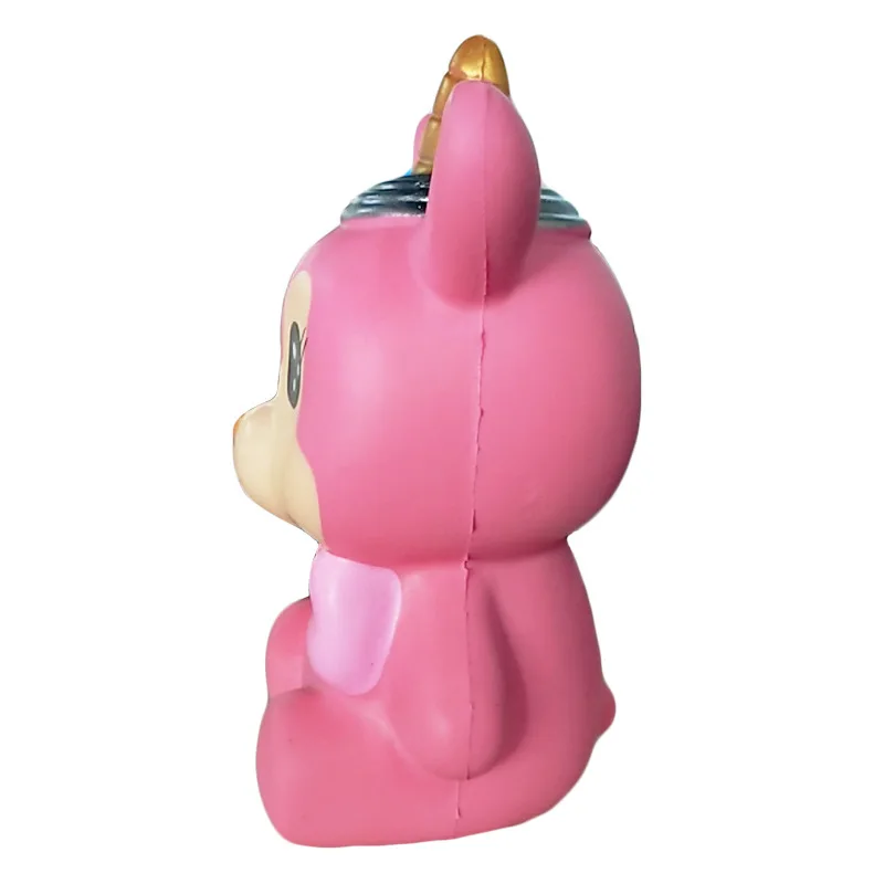 Детские игрушки Squishies Единорог смешной антистресс подарок kawaii Олень Jumbo мягкий медленно поднимающийся мягкий розовый олень новорожденный кукла пищащая игрушка