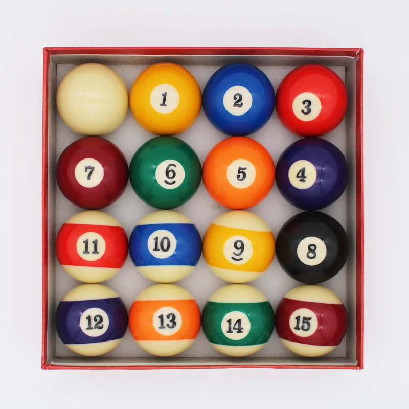 Набор бильярдных шаров для бильярдного стола-регулировочный размер 2-1/" полный набор шаров для бассейна 16