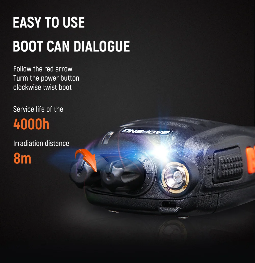 4pcs Baofeng BF-666S Walkie Talkie Two-way radio CB Radio 2800mAh battery UHF400-480MHz 16CH Comunicador Transmitter Transceiver