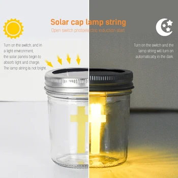 

Night Waterproof Table Lamp Prayer Lawn Cross Pattern Solar Energy Clear Glass Garden Decoration Led Office Cemetery Eye Caring
