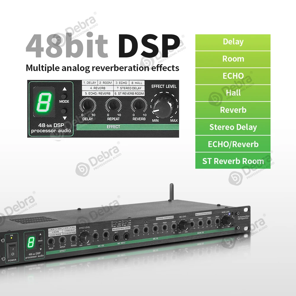 Pro Audio preamplifier processor controller with