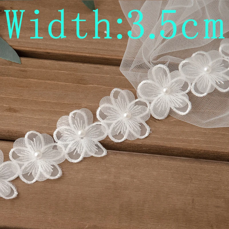 Handmade 3" Lace Ribbon Flowers with Alligator Clip ~ Fast FREE Shipping #H09 