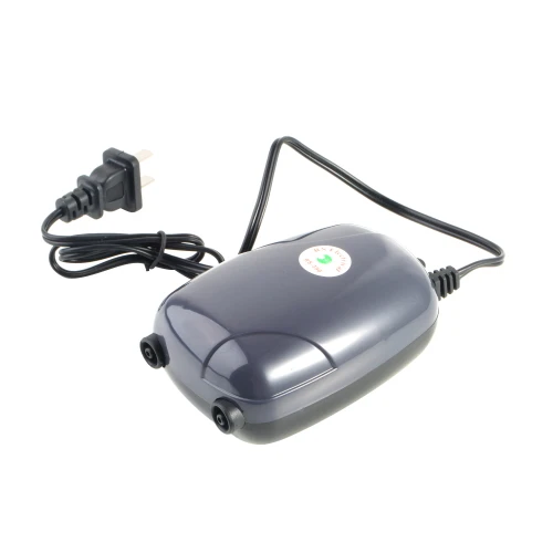 Black 120 Gal Aquarium 48GPH 220V Two Outlets Adjustable Air Pump& Check Valves New Arrival - Цвет: Black