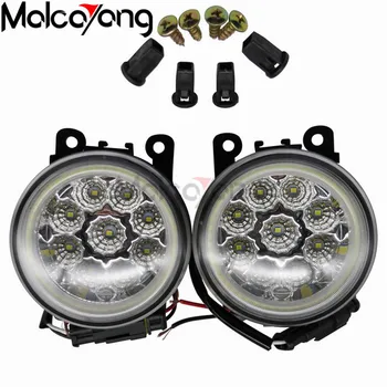 

Car H11 LED Lamp 4000LM Front Fog Light + Angel Eye DRL Daytime Running Light 12V For Peugeot Traveller 2016-2018