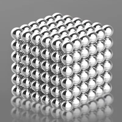 Новинка 216 шт Супер DIY Сборные магнитные блоки 5 мм шарики креативный Неодимовый магический нео куб головоломка Забавные игрушки модные украшения - Окраска металла: Silver