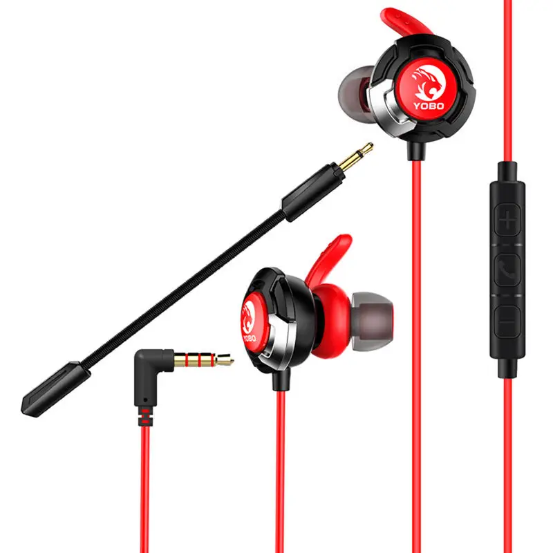 

H1 Earphone Headset Gamer Dynamic Driver Unit In-Ear Bass Stereo Sports Earphones With Mic For Game