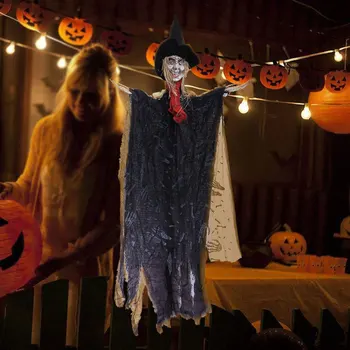 

1PC Pendant Witch Door Hanger Trick Pendant Decorations for Halloween Party Haunted House