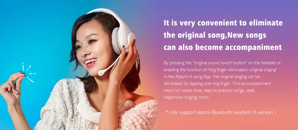 Xiaomi versão karaoke bluetooth fone de ouvido