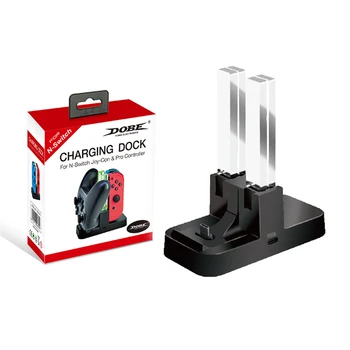 

2019 Charger Dock Stand For Nintendo Switch Joy.Con Charger Dock Controller USB Charging LED Stand Charger For Switch Controller