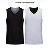 Double Sided Wearable Quick Dry Men Kids Basketball Jersey Uniforms Clothes Workout Double-deck Sleevess Sport Shirts 1