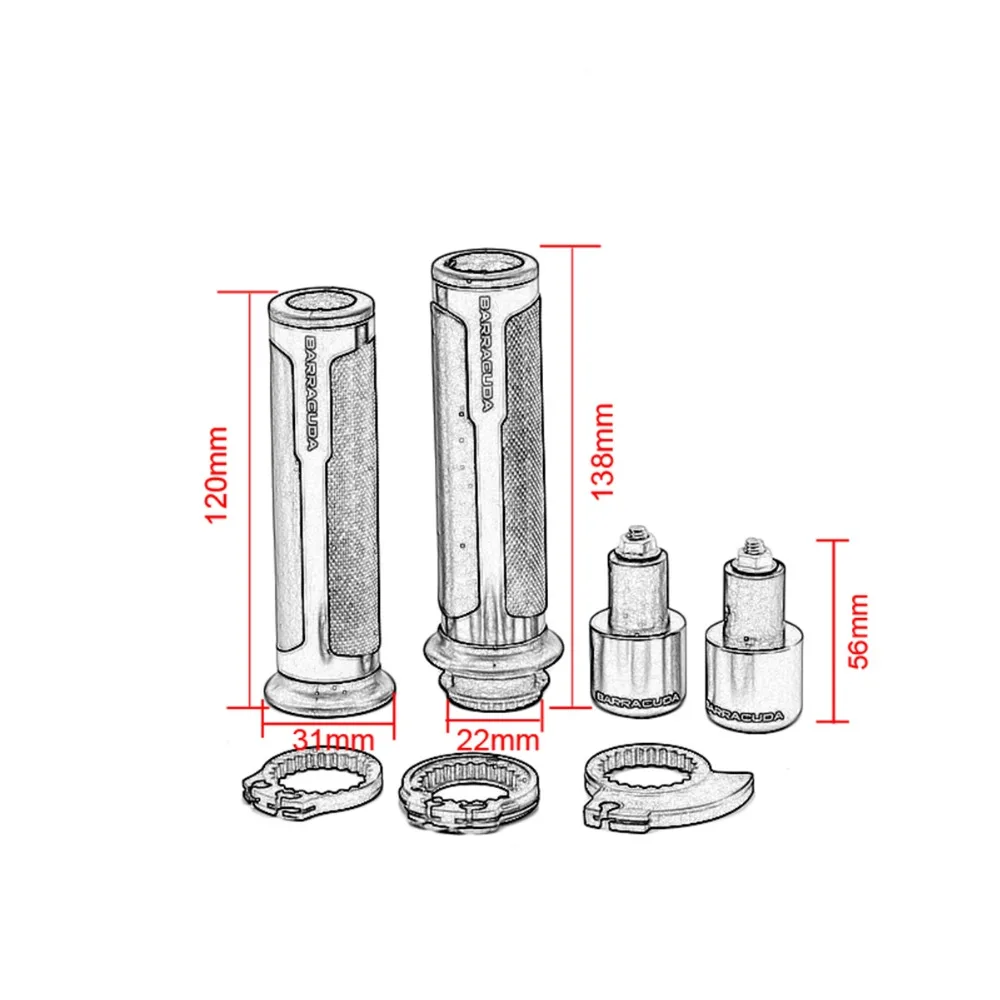 7/" 22 мм аксессуары для мотоциклов ручки для Honda ADV 150 Suzuki GSXR 600 750 1000 K3 K4-K8 GSXR750 600