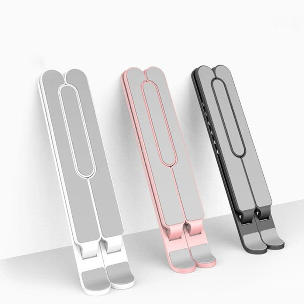Soporte plegable de aleación de aluminio para ordenador portátil, accesorio de plástico para MacBook Pro