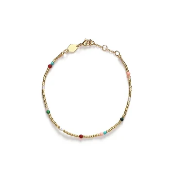 

Minimalism Bohemian Colorful Weave Round Beaded Bracelet Rope Ethnic Bangles Wholesale Bracelet Friendship Bracelets