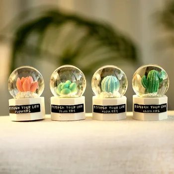 

Resin Plant Cactus Ornaments Figurines Decoration Microlands Miniatures Desktop Ornaments Birthday Present Home Decoration Craft