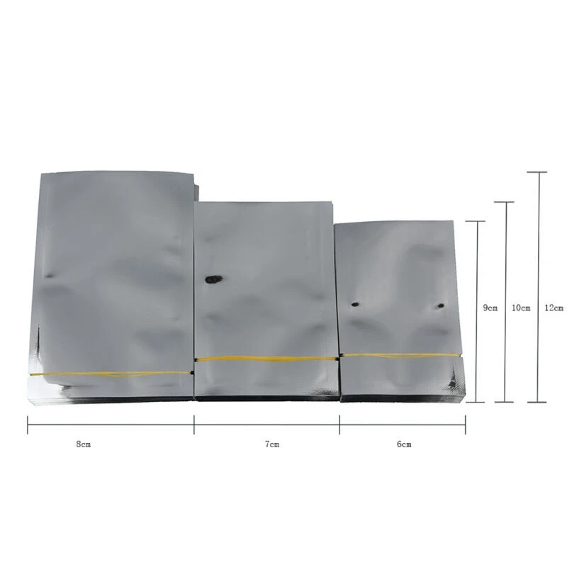 

Storage Packagji Mylar Bag Vacuum Bags Silver Aluminum Foil 100X Sealer Food