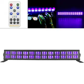 

24 LED 72W UV Violet Black Lights Voice Control/Self-propelled/DMX 512 for Christmas Party/Bar/Wall Washer Spot Light Backlight
