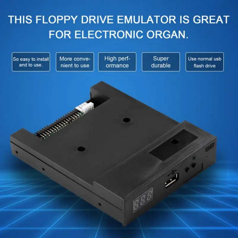 

USB Floppy Disk Drive Emulator Plug-and-play Simulation With Disk Screws