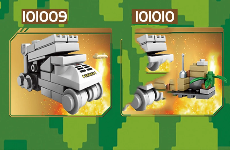 SEMBO Technic лодка Танк строительные блоки кирпичи Военная война DIY техник Игрушки для