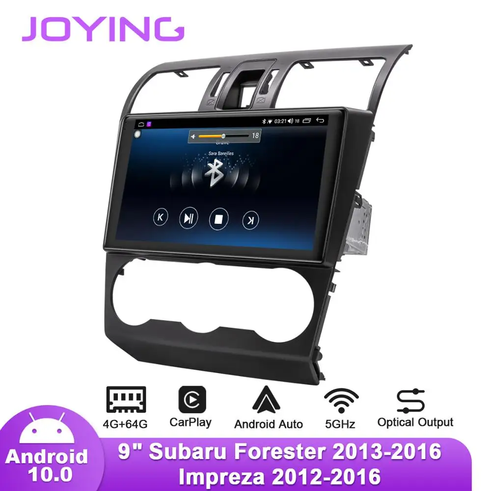 Автомобильное радио JOYING 9 &quotAndroid10 для Subaru Forester 4 2013 2018/ WRX STI 2015 2019/Impreza 2012 2016 GPS DSP SPDIF