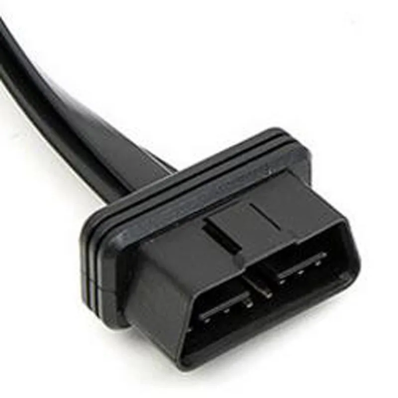 OBD2 Y Splitter 1 в 2 удлинитель ультра-тонкий локоть Лапша кабель диагностический соединительный кабель шнур с переключателем