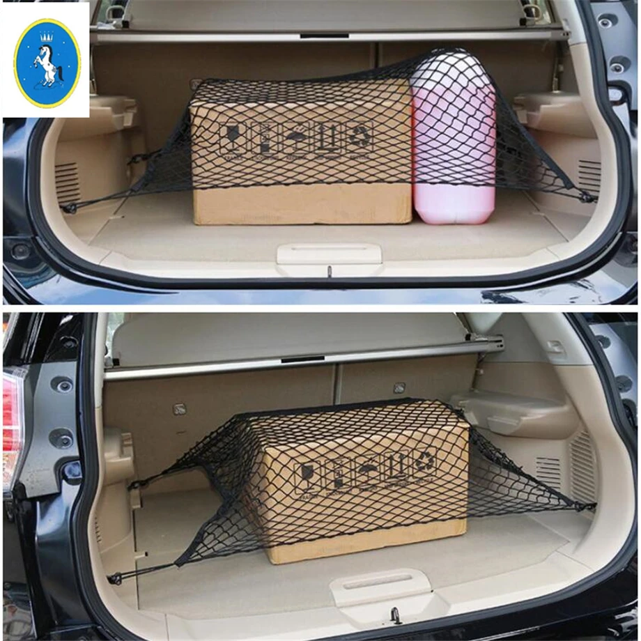 

Yimaautotrims Rear Trunk Storage Cargo Luggage Elastic Mesh Net Holder Kit Fit For Nissan X-Trail X Trail T32 Rogue 2014 - 2019
