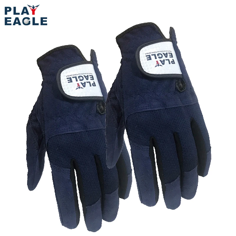 PLAYEAGLE 2 шт./лот мужские перчатки из микрофибры для гольфа с левой стороны мягкие