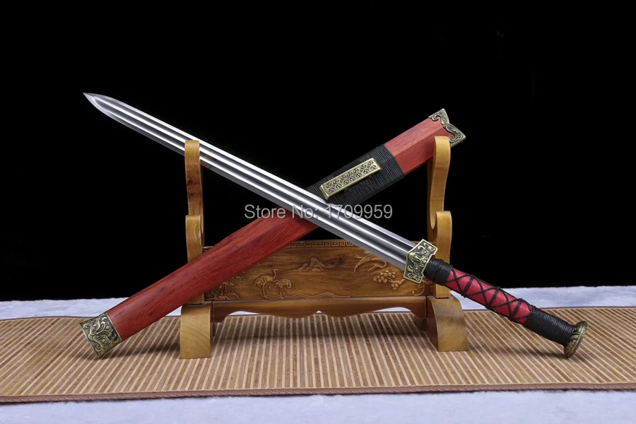 T1095carbon Steel Blade Sharp Chinese Kung Fu Dao Sword Han Tang Battle Jian Swords Sabers Asian