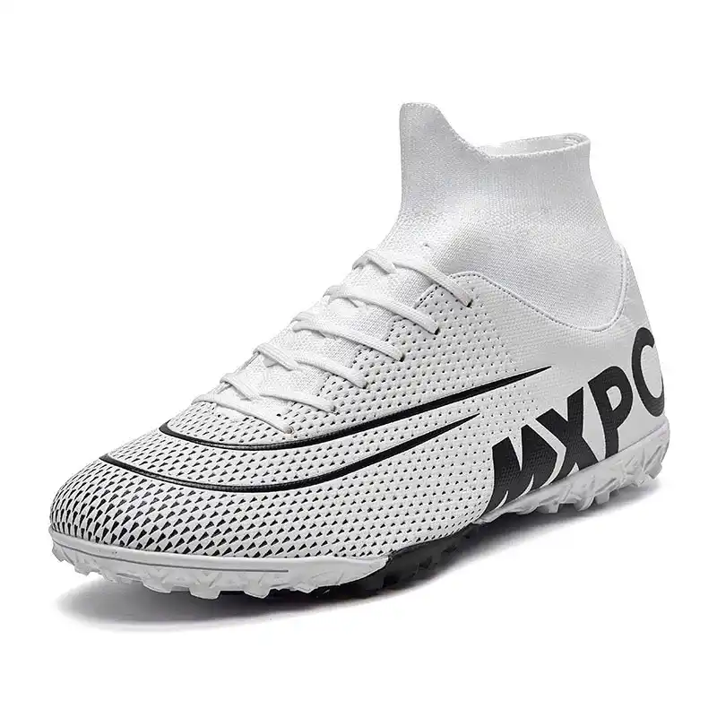 MWY Men Soccer Shoes High Top Football 