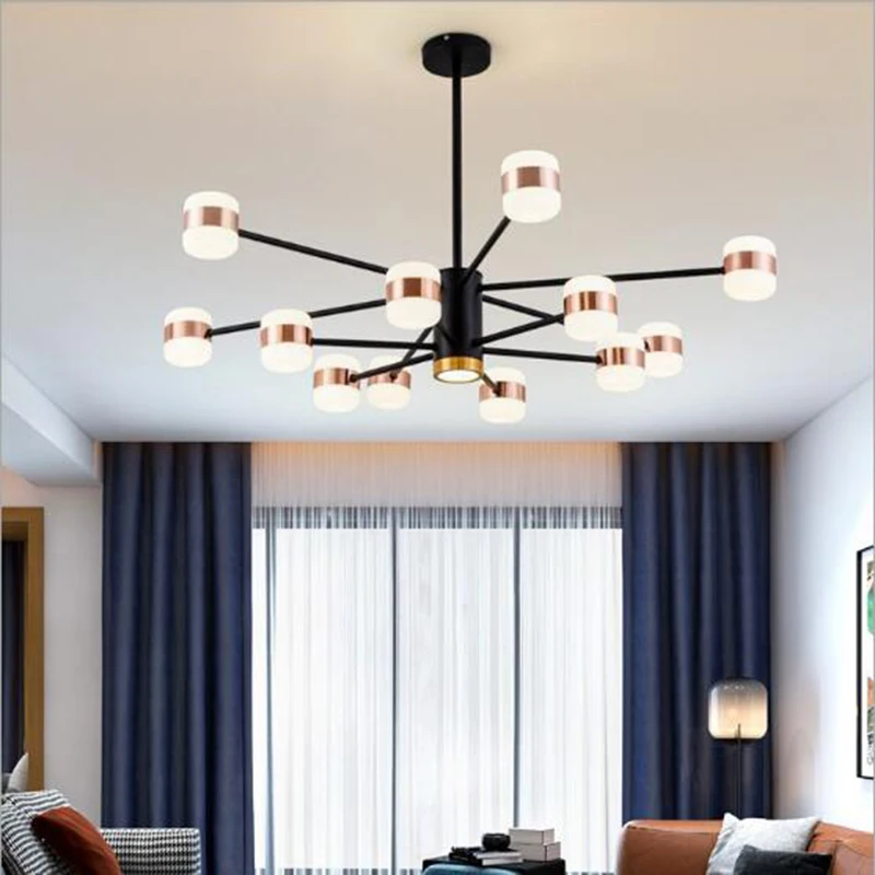 Modern Black Ceiling Lights Restaurant Luminaire Living Room Bedroom Bar Shop Dining Room ...