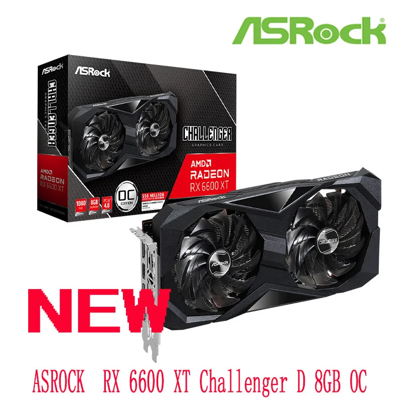 ASROCK AMD Radeon RX 6600 XT Challenger D 8 Гб OC GDDR6 128 бит 7 нм Новинка | Компьютеры и офис