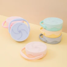 pour bébés pour enfants alimentation solide assiette alimentation liquide assiette assiette ventouse vaiselle Gobelets d'alimentation pliables en Silicone pour bébés, gobelets d'apprentissage pour tout petits, sans BPA 