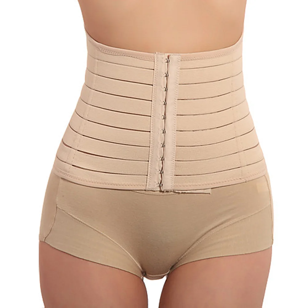 Beige L Тонкий обтягивающий пояс рисунок уменьшающий живот куммерный ворс женский тонкий формирующий тело спандекс Талия тренажер черный цвет - Цвет: Beige L