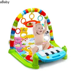 Tapis de jeu pour bébé, Puzzle musical, avec clavier de Piano, support éducatif, pour le Fitness des nourrissons, pour ramper, cadeau pour enfants 