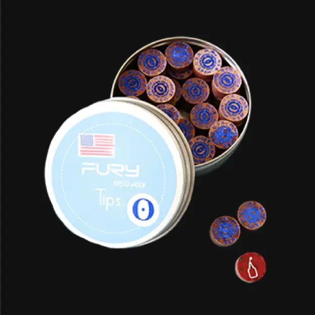 

Original Fury O H Tips 14mm Tip Multi-layer Tips Excellent Popular Professional Billiards Accessories