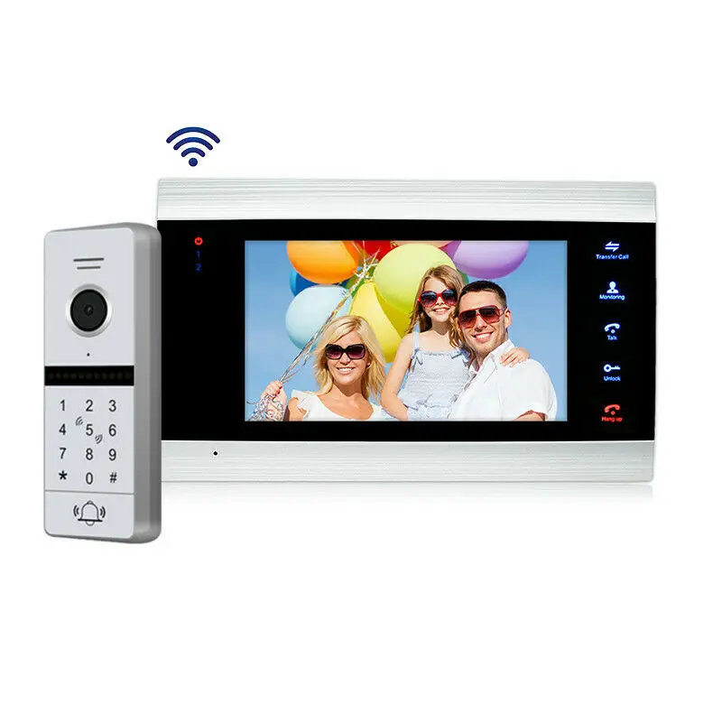 WiFI App Mobile Phone Unlock Video Door Phone Intercom Smart Security Doorbell System RFID Code KeyPad RFID Camera Free Ship WiFI App Mobile Phone Unlock Video Door Phone Intercom Smart Security Doorbell System RFID Code KeyPad RFID Camera Free Ship