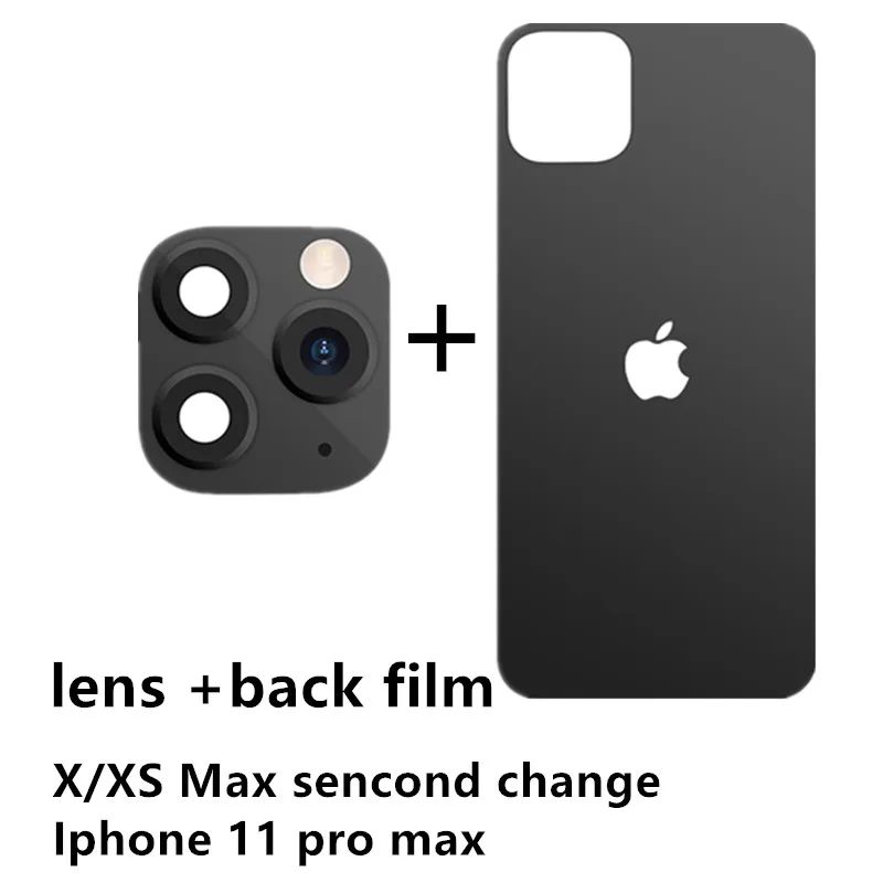 X XSMAX to11Pro max Mod-X второй Сменный Чехол для iPhone X XS MAX XR секундная Замена для iPhone 11 PRO Max поддельная камера наклейка на рассеиватель защитная - Цвет: X XSMAX to11Pro max