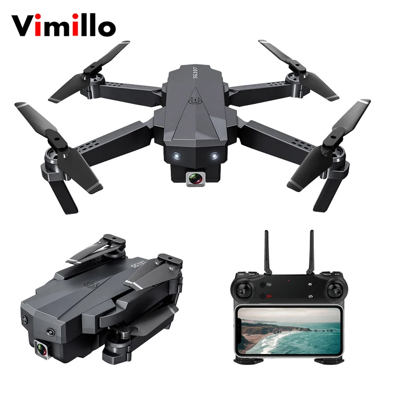 

Vimillo SG107 Drone 4K HD Aerial Optical Flow Remote Control Plane Flying Across Mini Dron Quadrocopter Camera Toys VS E58