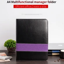 A4 бизнес-портфель для документов из искусственной кожи, органайзер для документов, бизнес-папка для конференций, папка для файлов