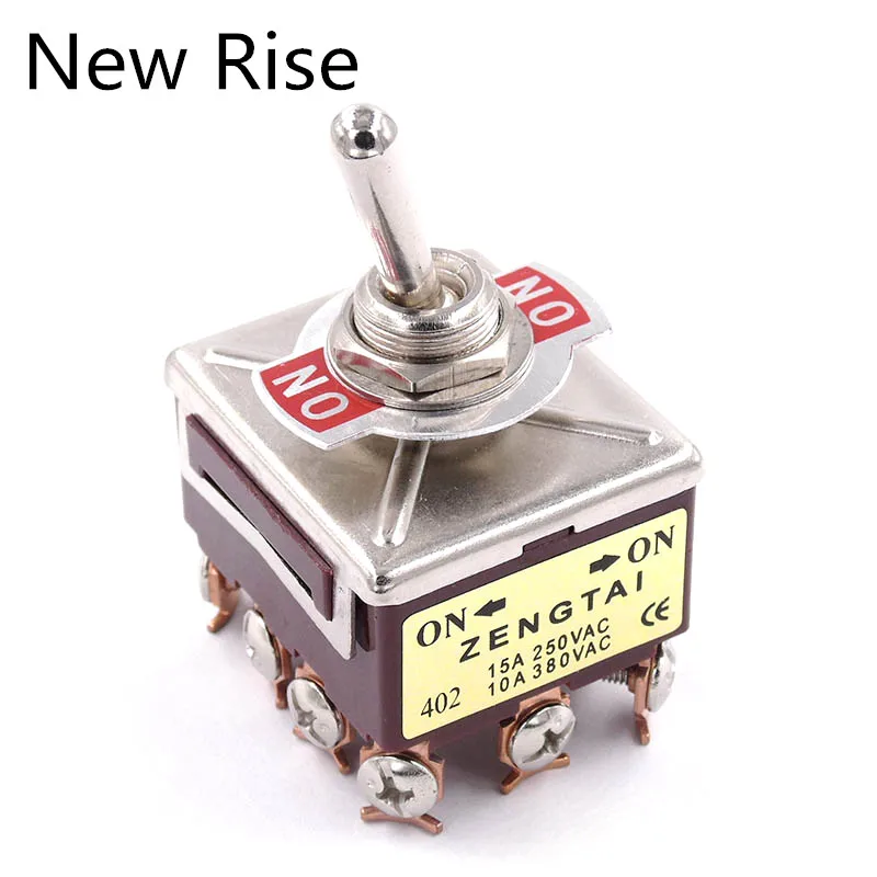 1pc 2ポジショントグルスイッチ3PDT 12Pin 10A/380VAC 15A