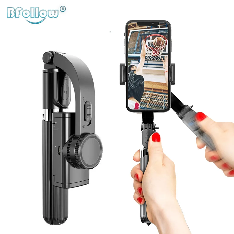 

BFOLLOW 4 in 1 Stabilizer Professional Handheld Gimbal Tripod Selfie Stick for Smartphone Shoot Video Youtube Vlog Stand Holder