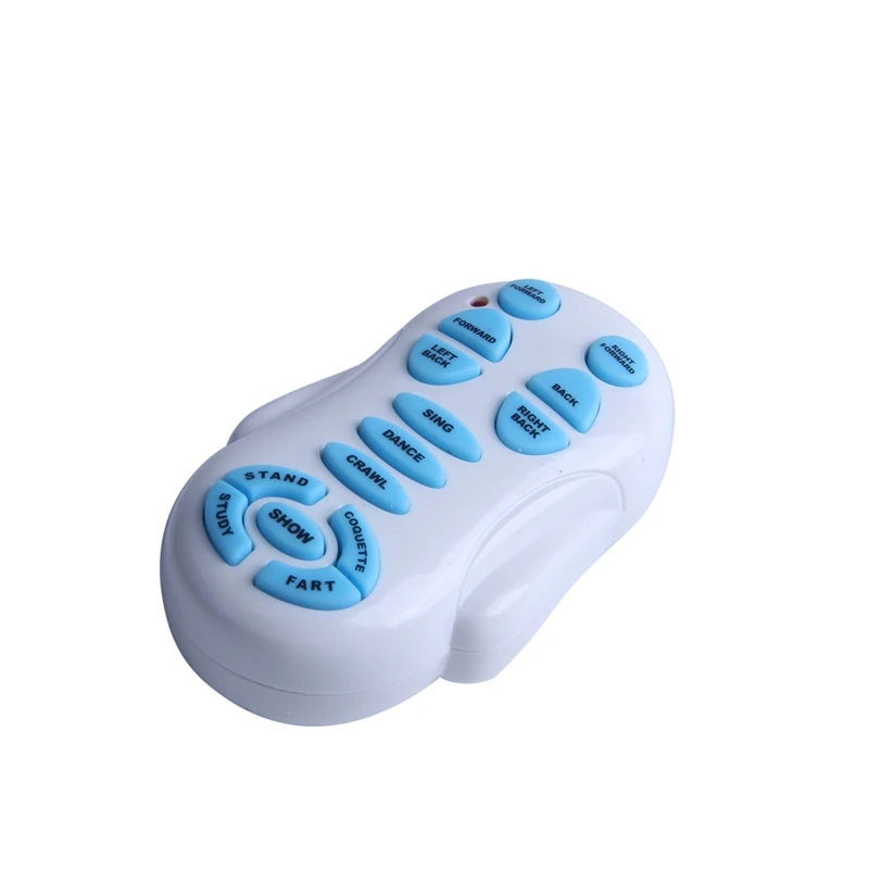 Hot-Wireless remote control smart robot dog Wang Xing electric dog early education educational toys for children(White)