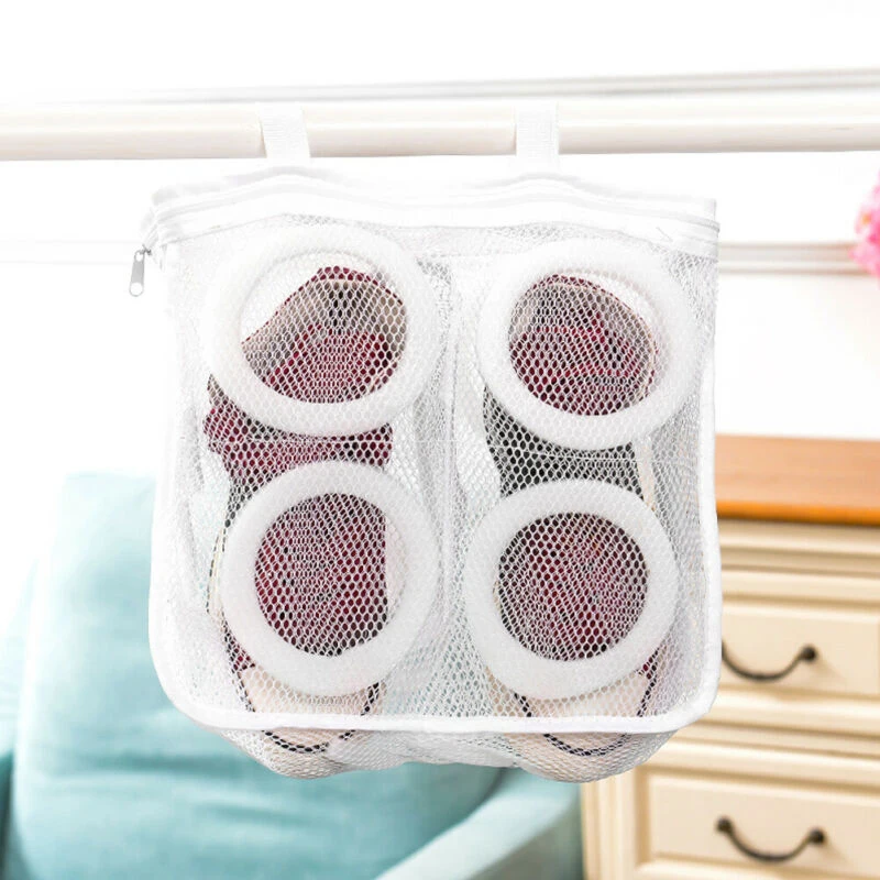 Laundry Shoe Bag Washing Machine Cleaning Accessory Home Mesh Organizer Storage