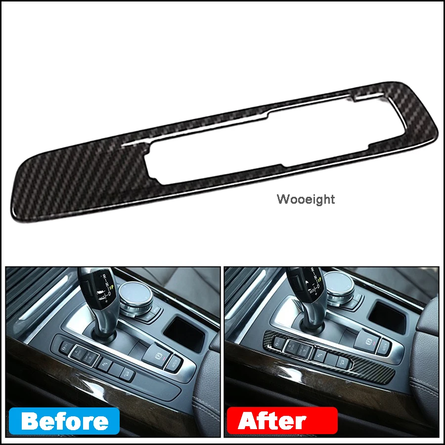 

Wooeight 1Pc Carbon Fiber Central Control Mode Button Frame Fit For BMW X6 2015-2018 BMW X5 2014-2016 2017 2018 Car Accessories