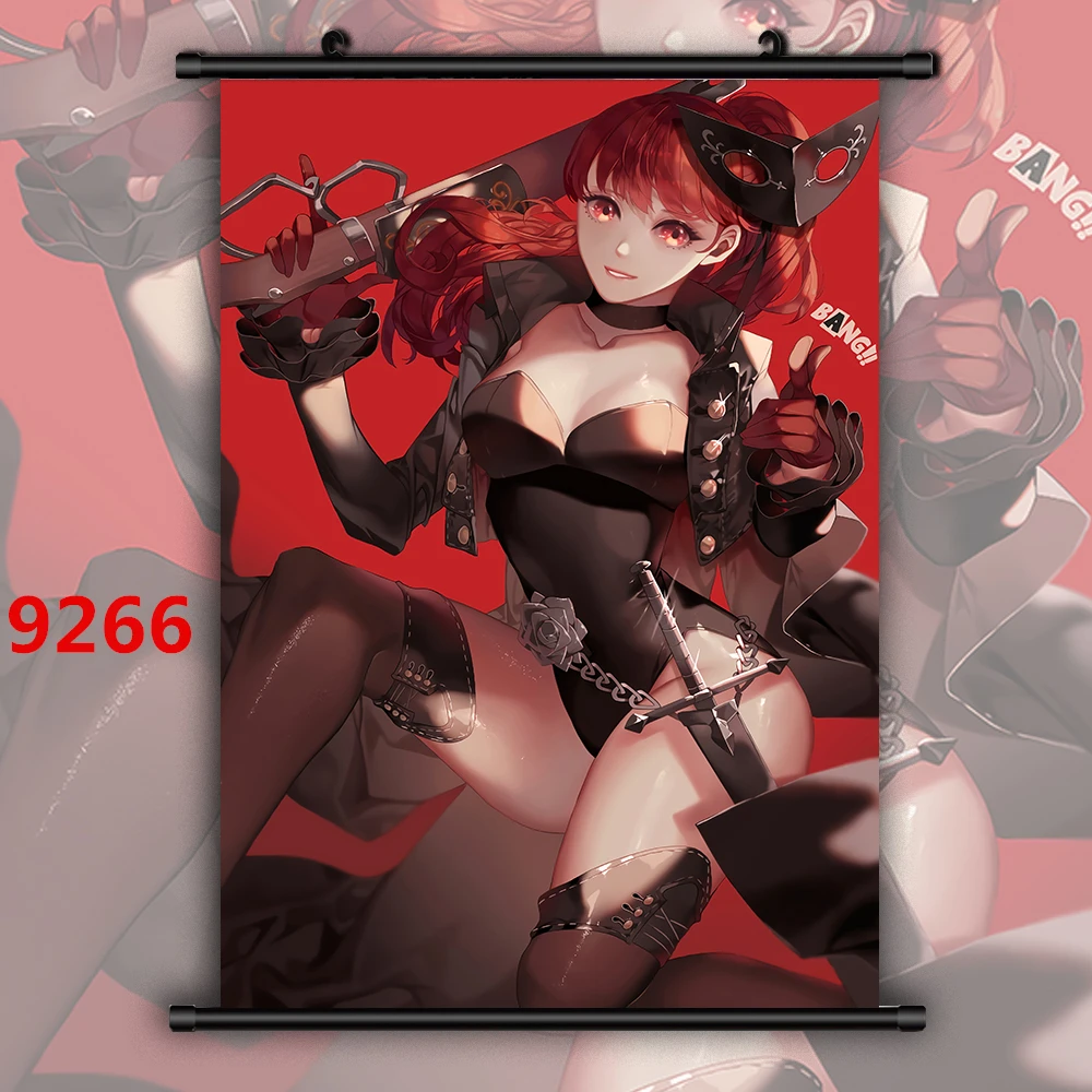 9266 Persona 5 Королевский Yoshizawa Касуми Фантом вор Аниме Манга настенный плакат свиток - Цвет: 9266