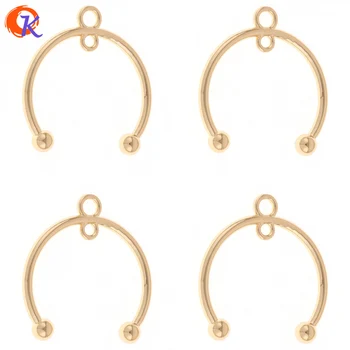 

Cordial Design 50Pcs 27*28MM Jewelry Accessories/Earrings Connectors/Round Shape/Zinc Alloy/DIY Parts/Hand Made/Earring Findings